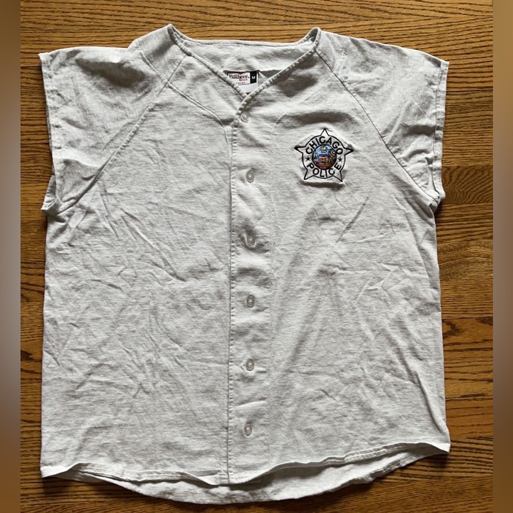 Chicago Police 90’s softball button up.